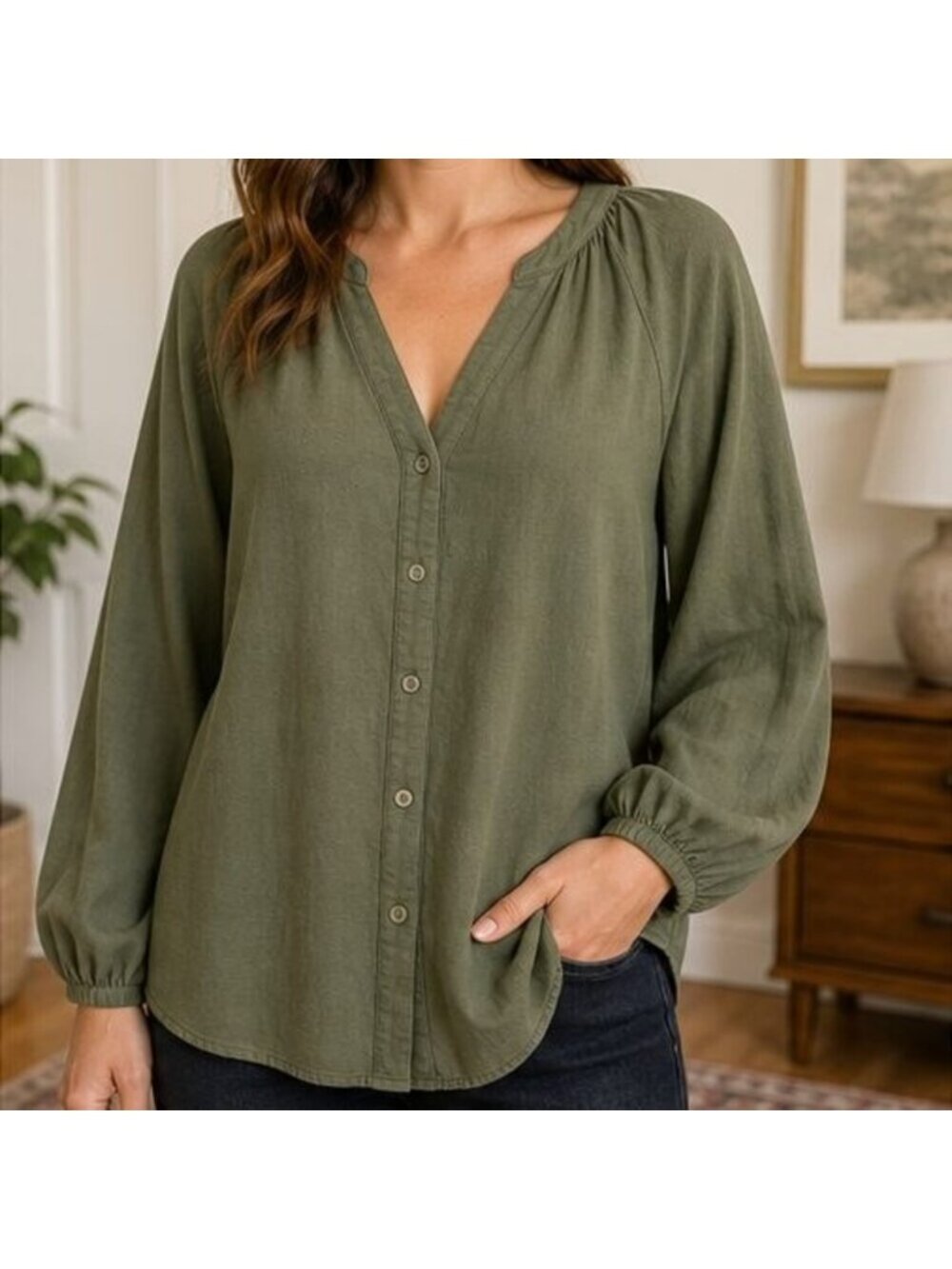 Olive Cami Blouse